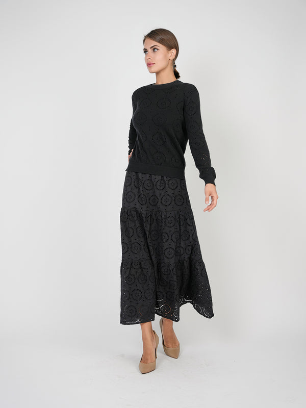 Club Malibu Crochet Knit Top - Tops