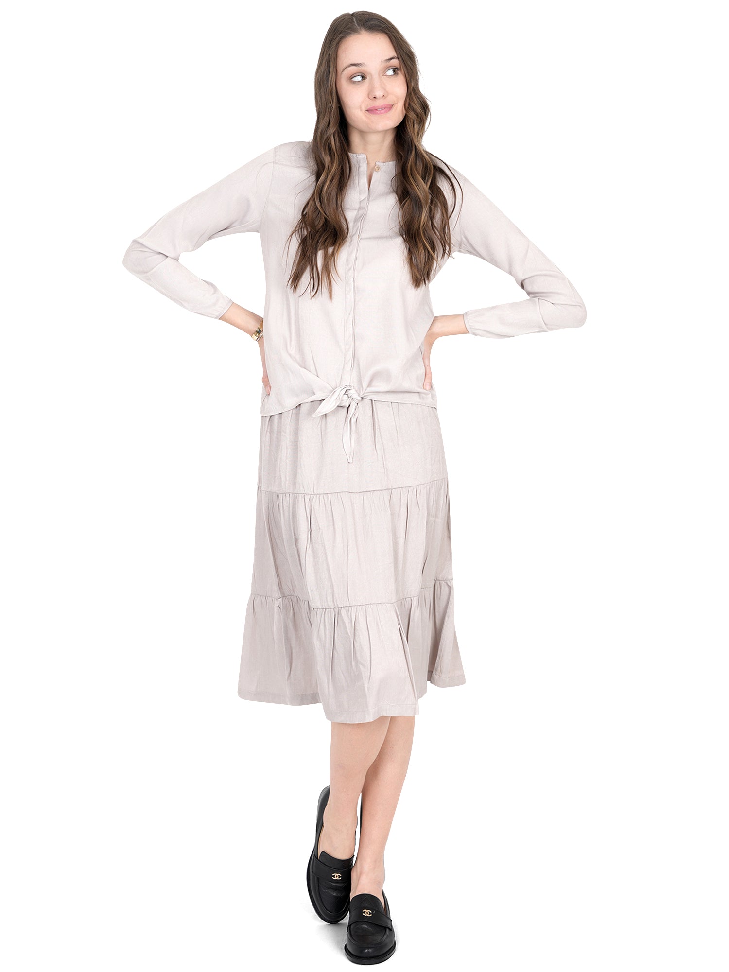 FYI Front Knot Top - Tops