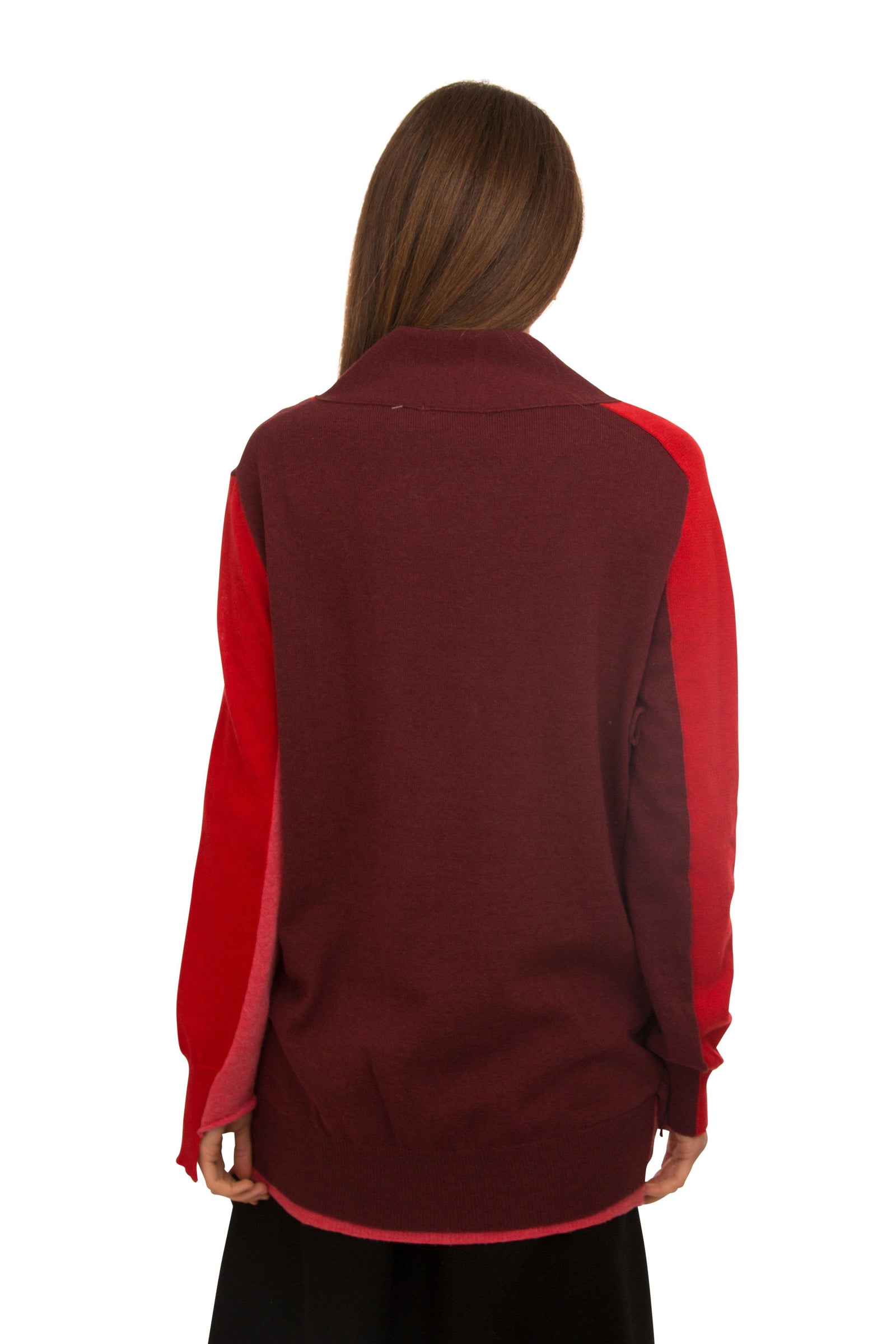 Sara Navon Color-Block Cardigan - PinkOrchidFashion