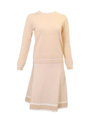 Paisley Knit A-line Skirt - PinkOrchidFashion