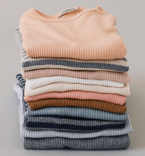 MarMar Ribbed Long Sleeve Shirt - PinkOrchidFashion