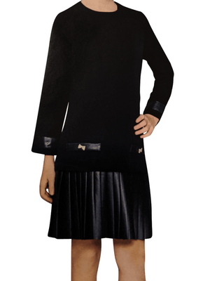 InCity Junior's Pleather Pleat Dress PinkOrchidFashion