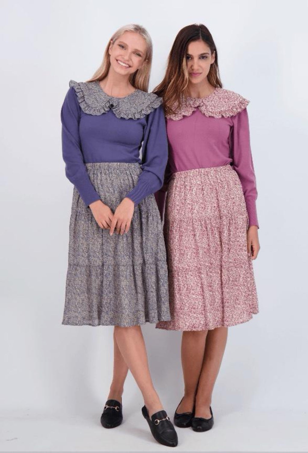 Noni Floral Crinkle Floral Skirt Noni