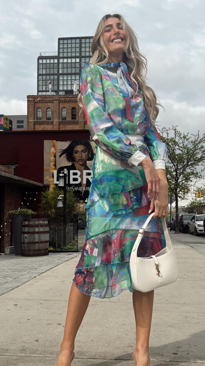 Legally Red Chiffon Ruffled Bottom Dress - Dresses