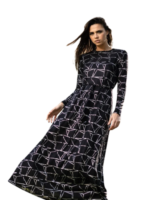 Daniella Faye Print Maxi Dress - Dresses