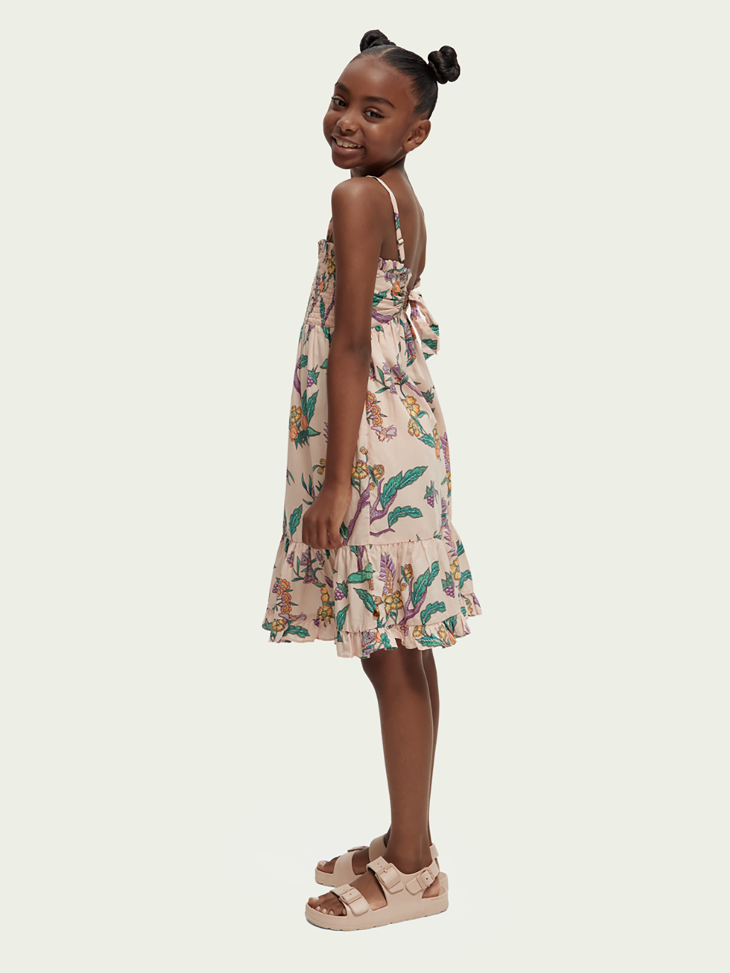 Scotch & Soda Smocked Print Dress - Dresses