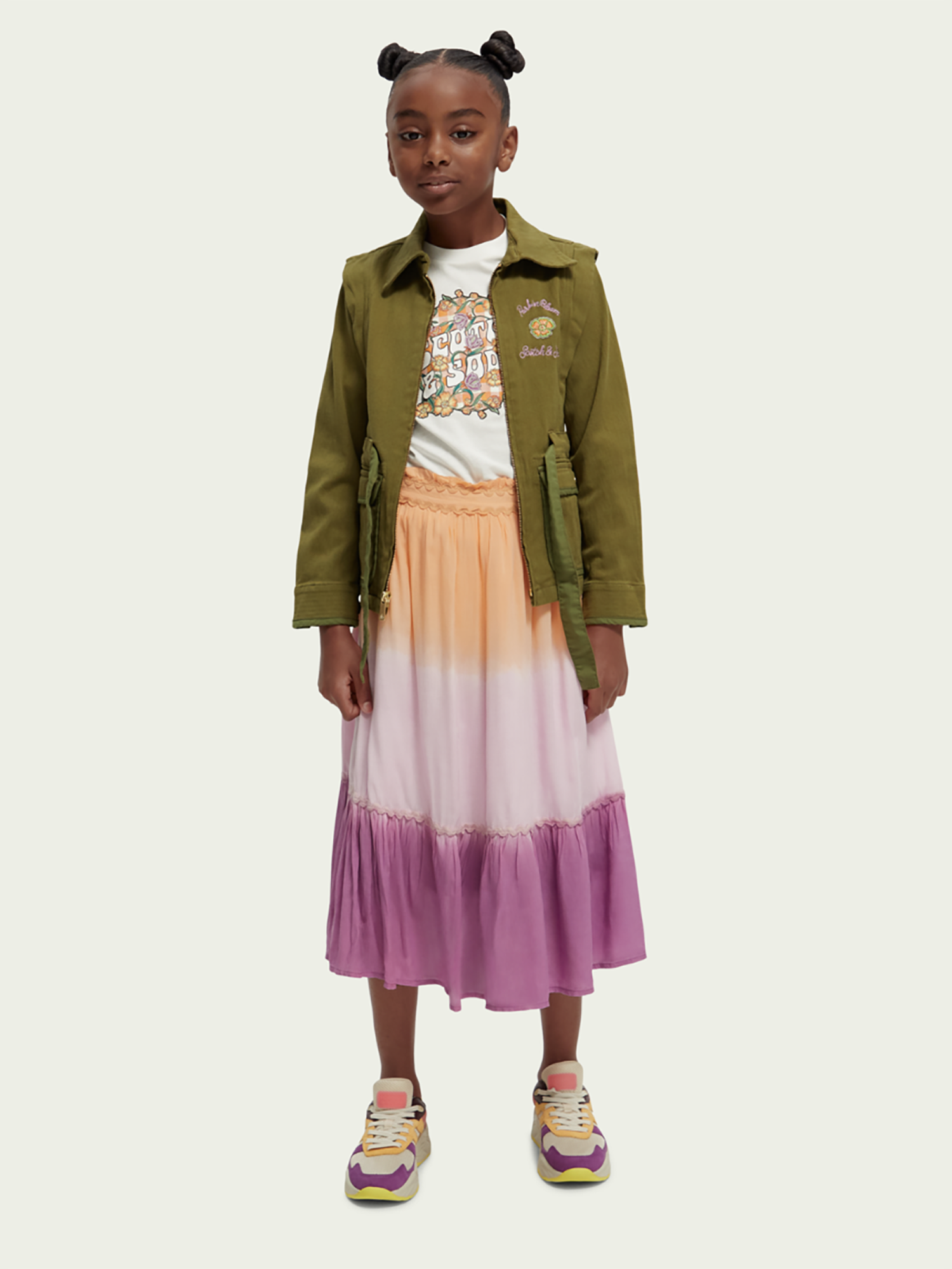 Scotch & Soda Midi Tie-Dye Skirt - Skirts