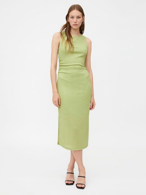 Wild Pony Green Crinkled Midi Dress - Dresses