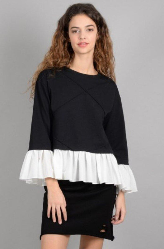 Lili Sidonio Ruffle Bottom Top vendor-unknown