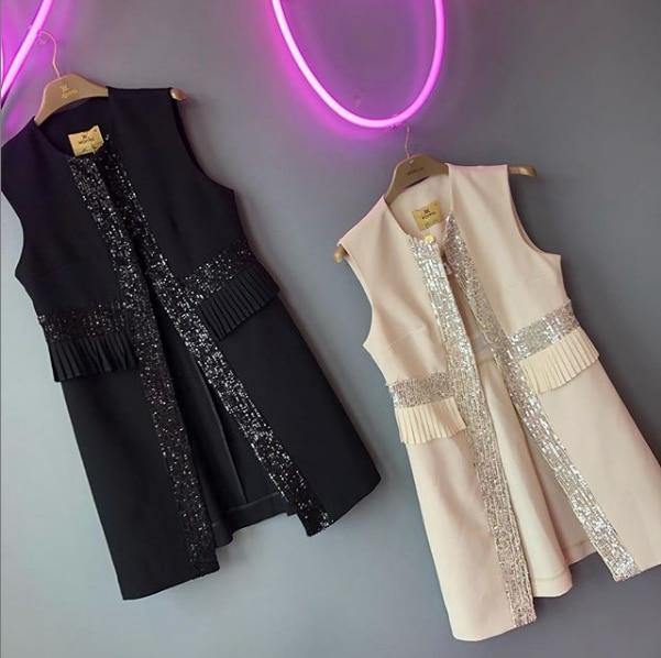 Womma Sequin Pleat Vest vendor-unknown