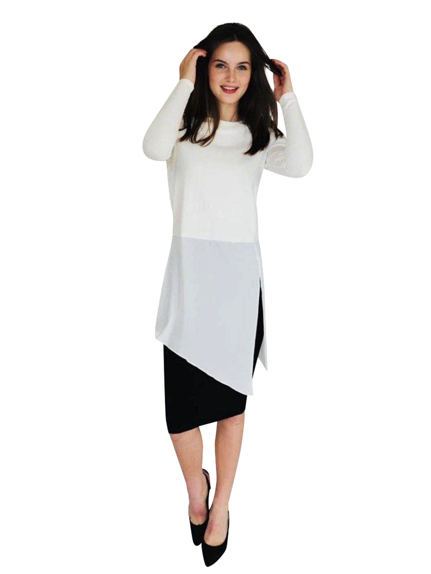 Ava Lea Ponte Chiffon Top vendor-unknown