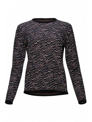 Yal Chevron Knit Top - PinkOrchidFashion