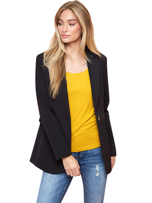 Doe & Rae Fitted Black Fitted Blazer Doe & Rae