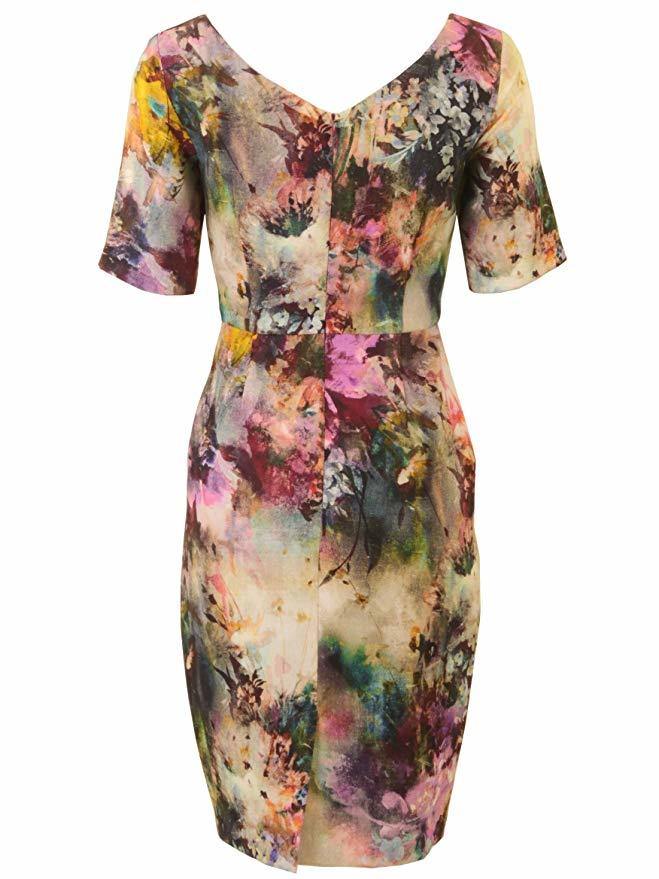 Single Floral Printed Sheath Dress Single