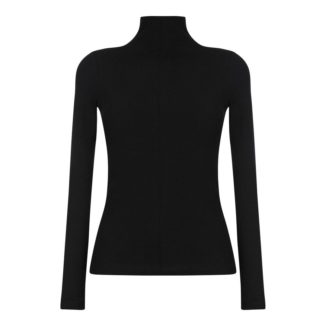 Parni Mock Turtleneck Top, Rock