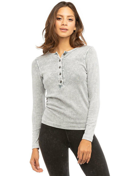 Hard Tail Long Sleeve Henley Shirt T-219 Hard Tail