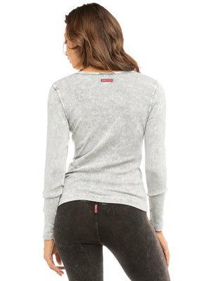 Hard Tail Long Sleeve Henley Shirt T-219 Hard Tail