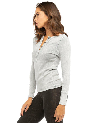 Hard Tail Long Sleeve Henley Shirt T-219 Hard Tail