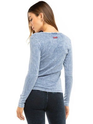 Hard Tail Long Sleeve Henley Shirt T-219 Hard Tail