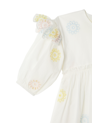 Stella McCartney Multicolor Flower Puff Sleeve Dress - Dresses