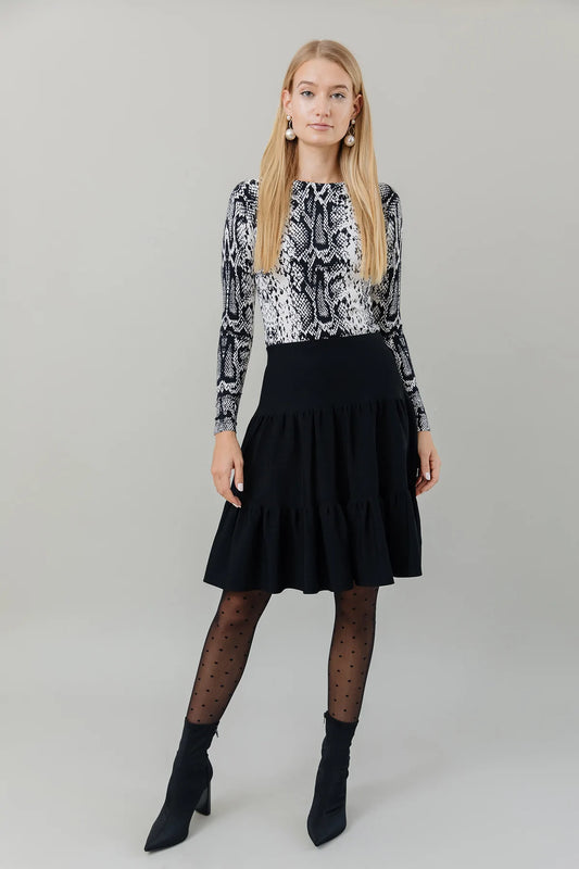 Apparalel Tiered Knit Skirt Apparalel