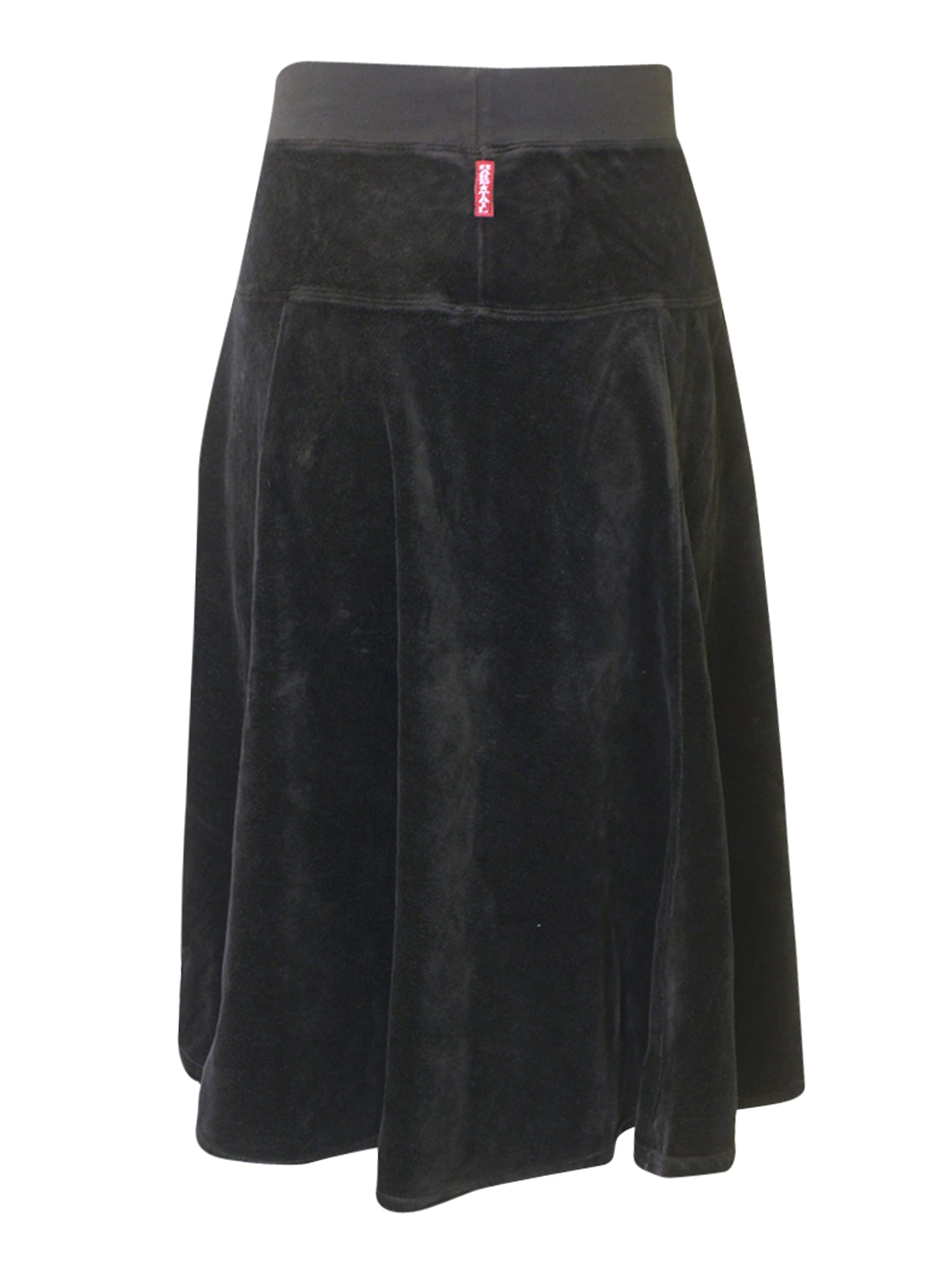 Hard Tail Velour Panel Skirt (V-169) - Skirts