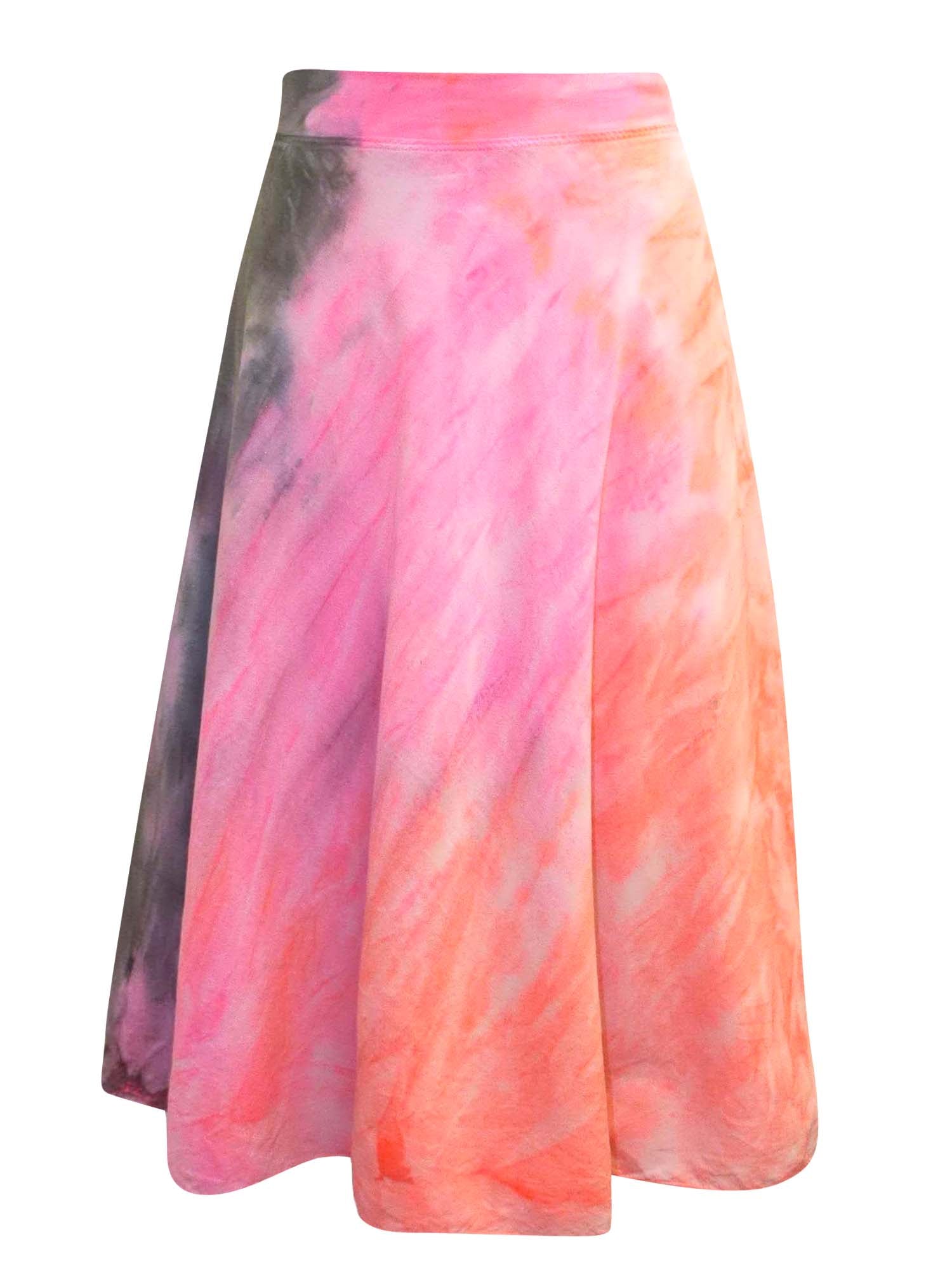 Hard Tail Double Knee-Length Voile Skirt (VG-189) - Designers