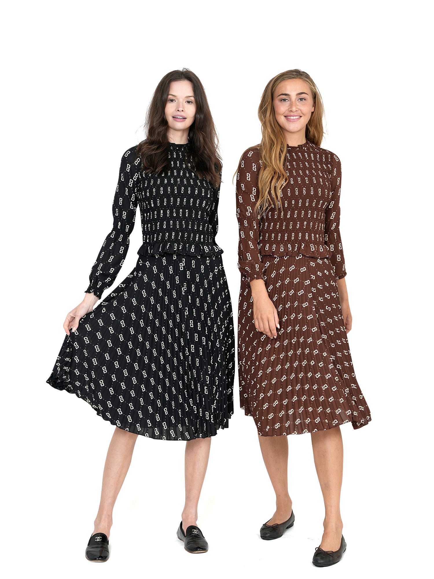 Ginger Pleated Buckle Pattern Top - Tops