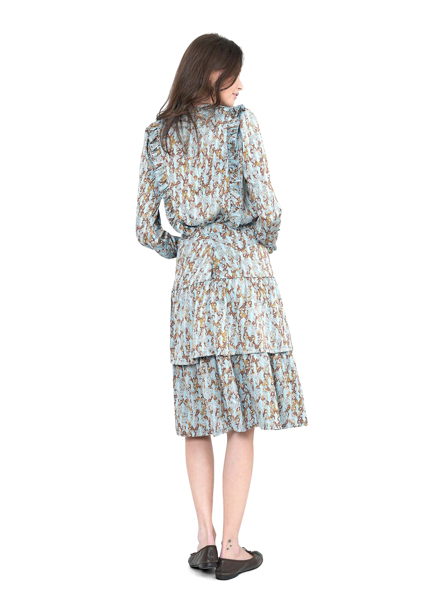 Ginger Chain Link A-Line Skirt - Skirts