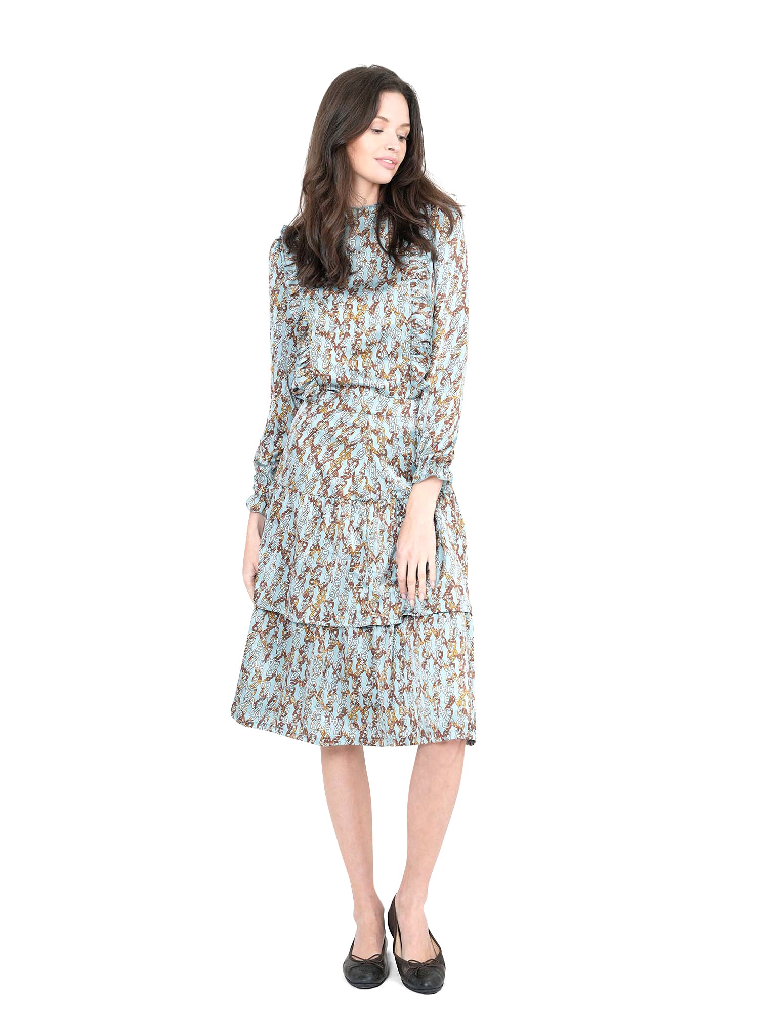 Ginger Chain Link A-Line Skirt - Skirts