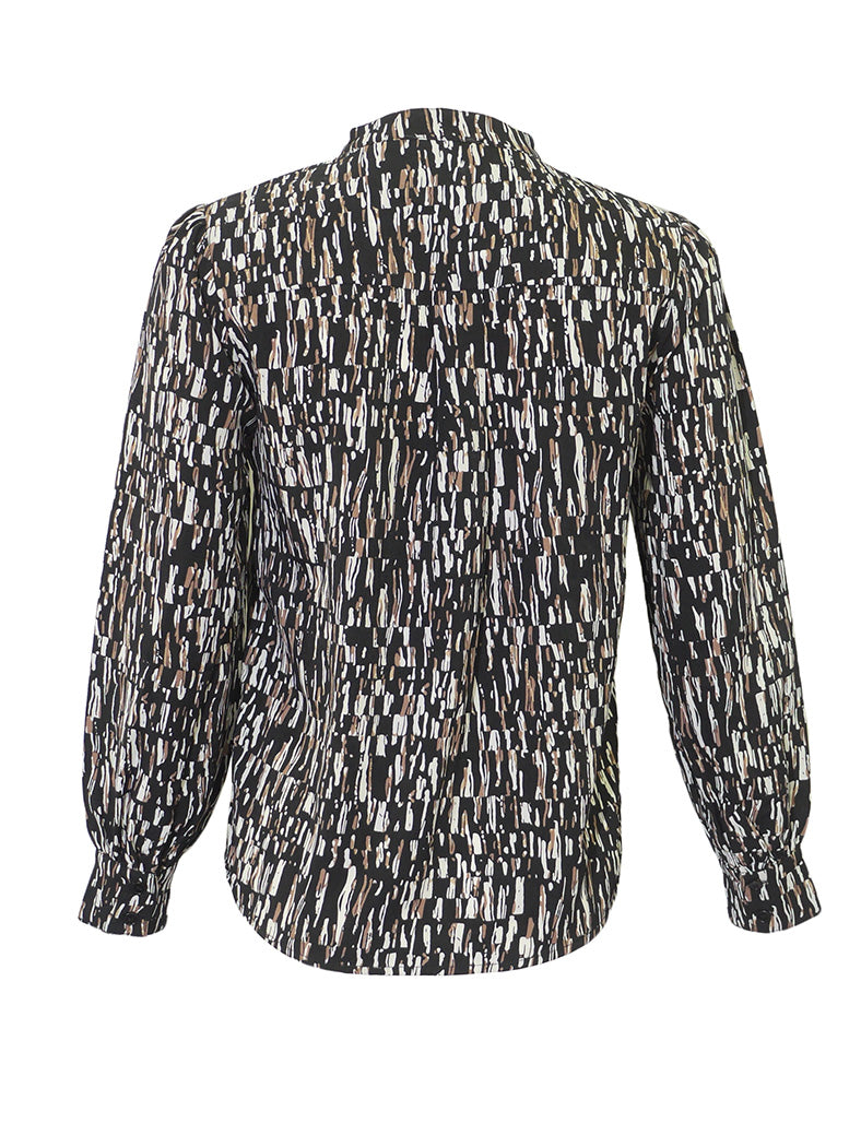 Wear & Flair Button Print Top - Tops