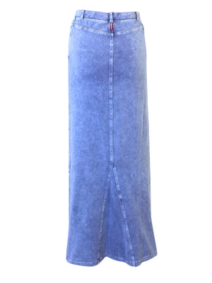 Hardtail Long Denim Back Inset Skirt WJ-127 - Designers