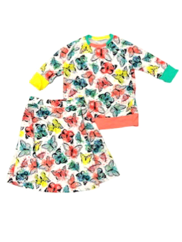 ByTheWai Girls Print Swim Shirt - Tops