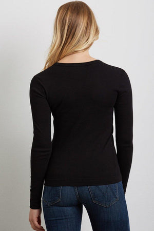 Three Dots Crewneck Long Sleeve Shirt