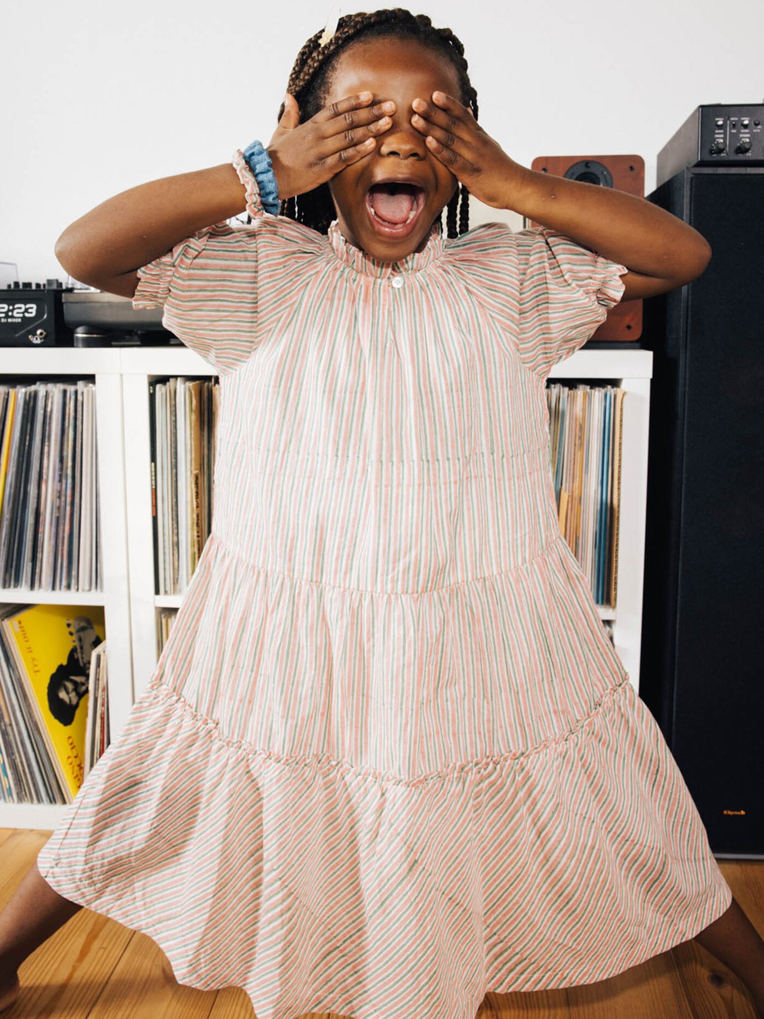 Bonton Emy Painted Stripes Dress - Dresses