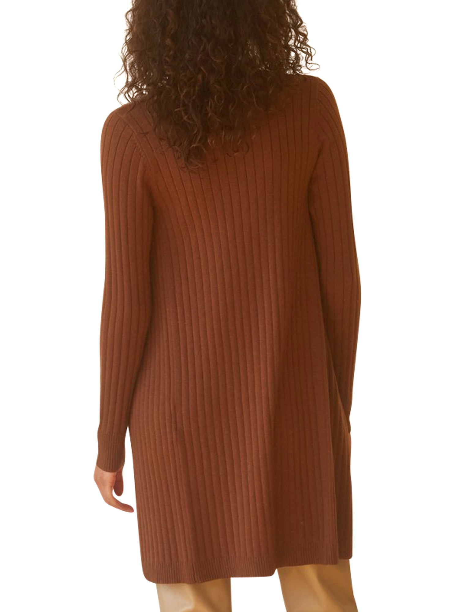 Crescent Button Front Polo Cardigan - Tops