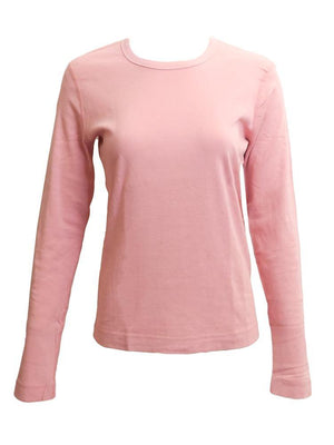 Three Dots Crewneck Long Sleeve Shirt (Bright) - PinkOrchidFashion