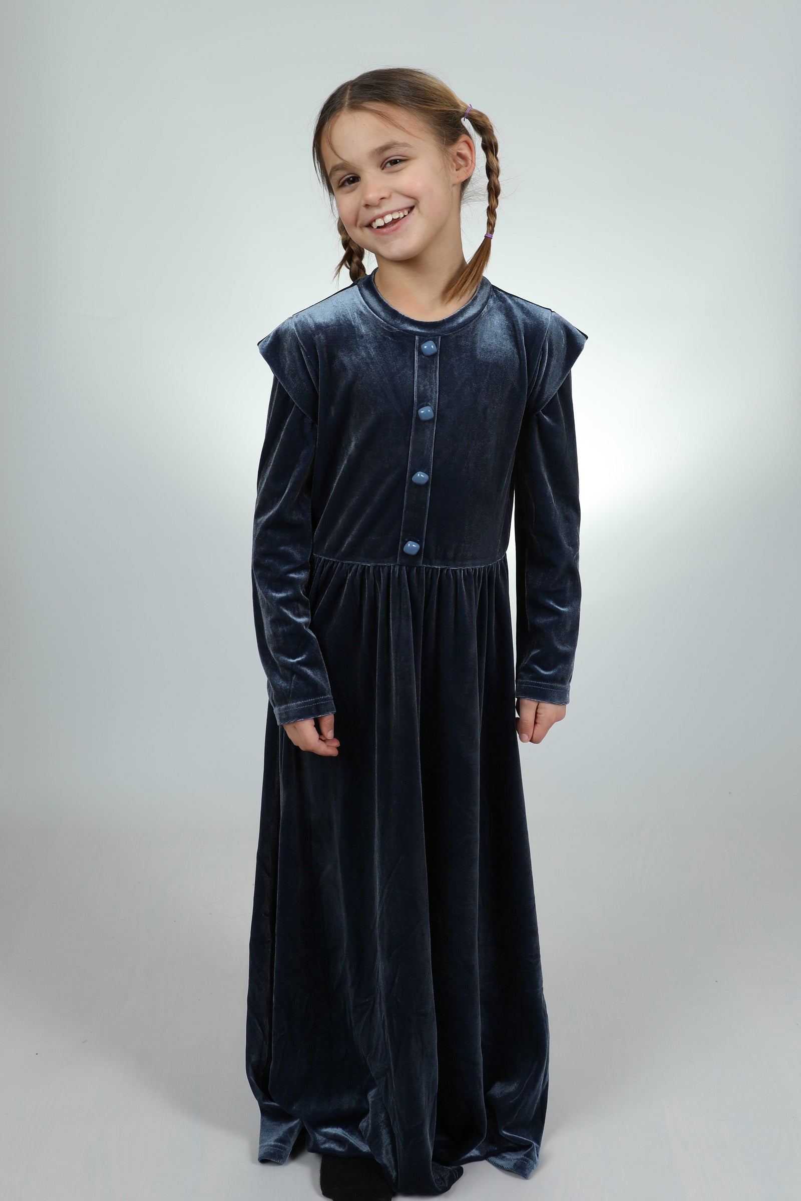 ZigZag Girls Velour Button Maxi Dress Lilac Designz