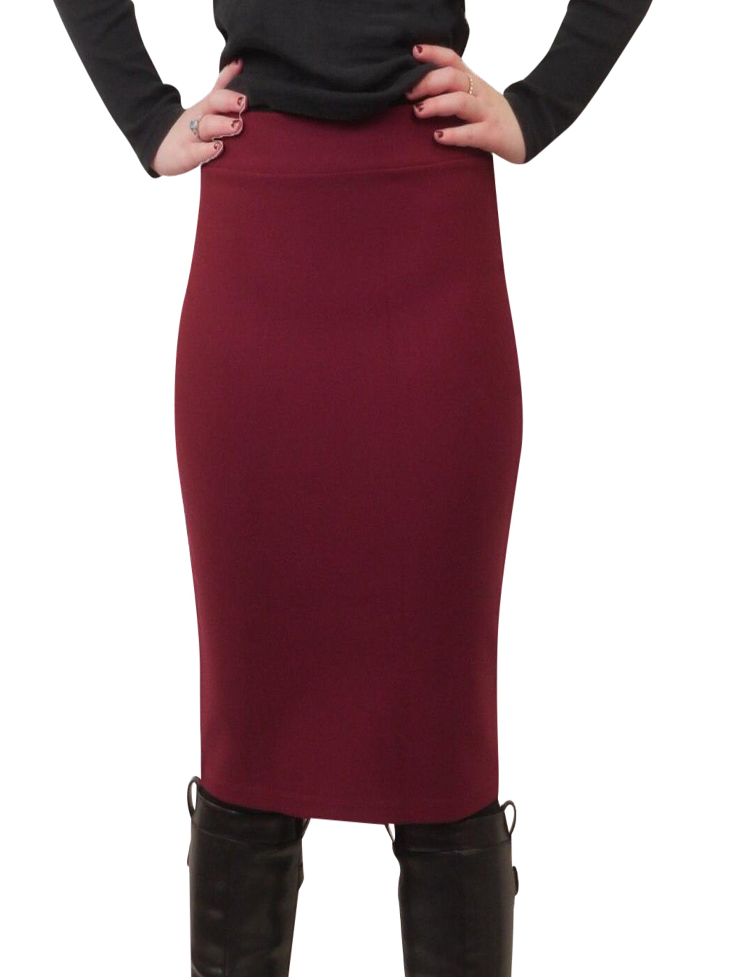 Chi Chi Pencil Ponte Skirt - Skirts