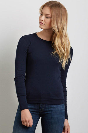 Three Dots Crewneck Long Sleeve Shirt