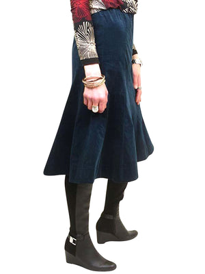 Dejavu Corduroy A-Line Skirt - Skirts