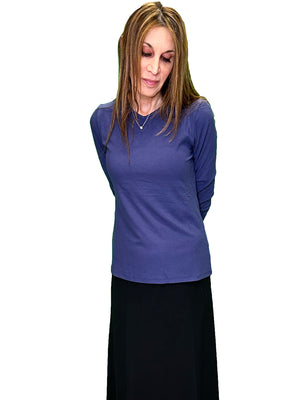 Riff V- Neck Ribbed Tee - Tops