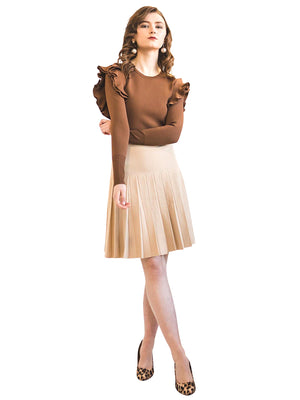 Apparalel Knit Pleat Infinity Skirt Apparalel