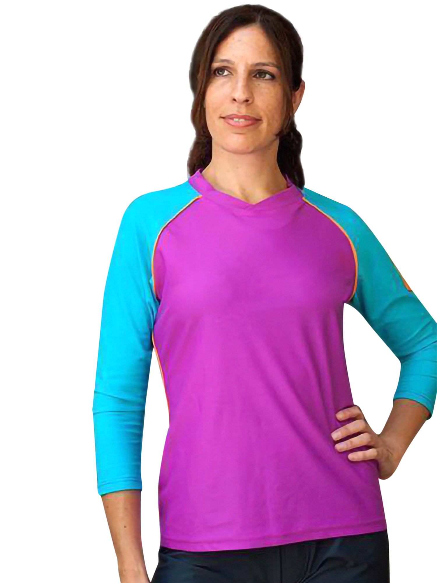 Hydrochic 3/4 Sleeve Pocket Swim Shirt Hydrochic