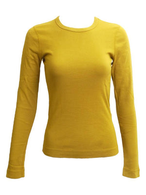 Three Dots Crewneck Long Sleeve Shirt (Bright) - PinkOrchidFashion