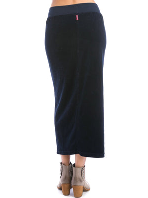 Hard Tail Velour Easy Fit Column Skirt (V-174) - Skirts