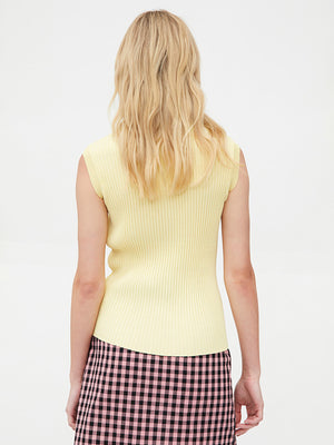 Wild Pony Sleeveless Ribbed Knit Top - Shirts & Tops