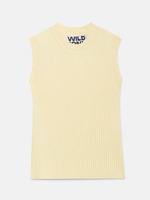 Wild Pony Sleeveless Ribbed Knit Top - Shirts & Tops